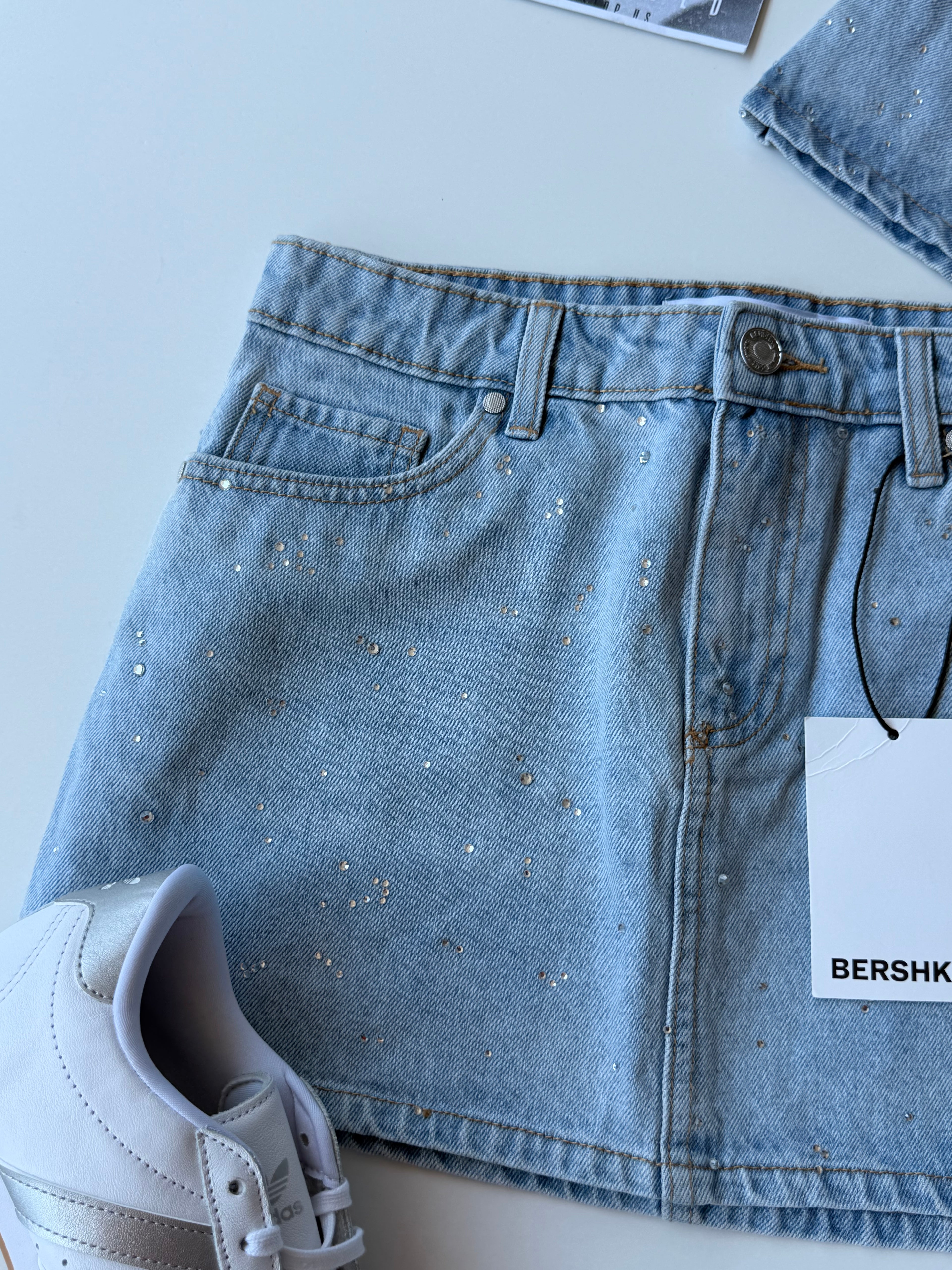 Falda denim Bershka