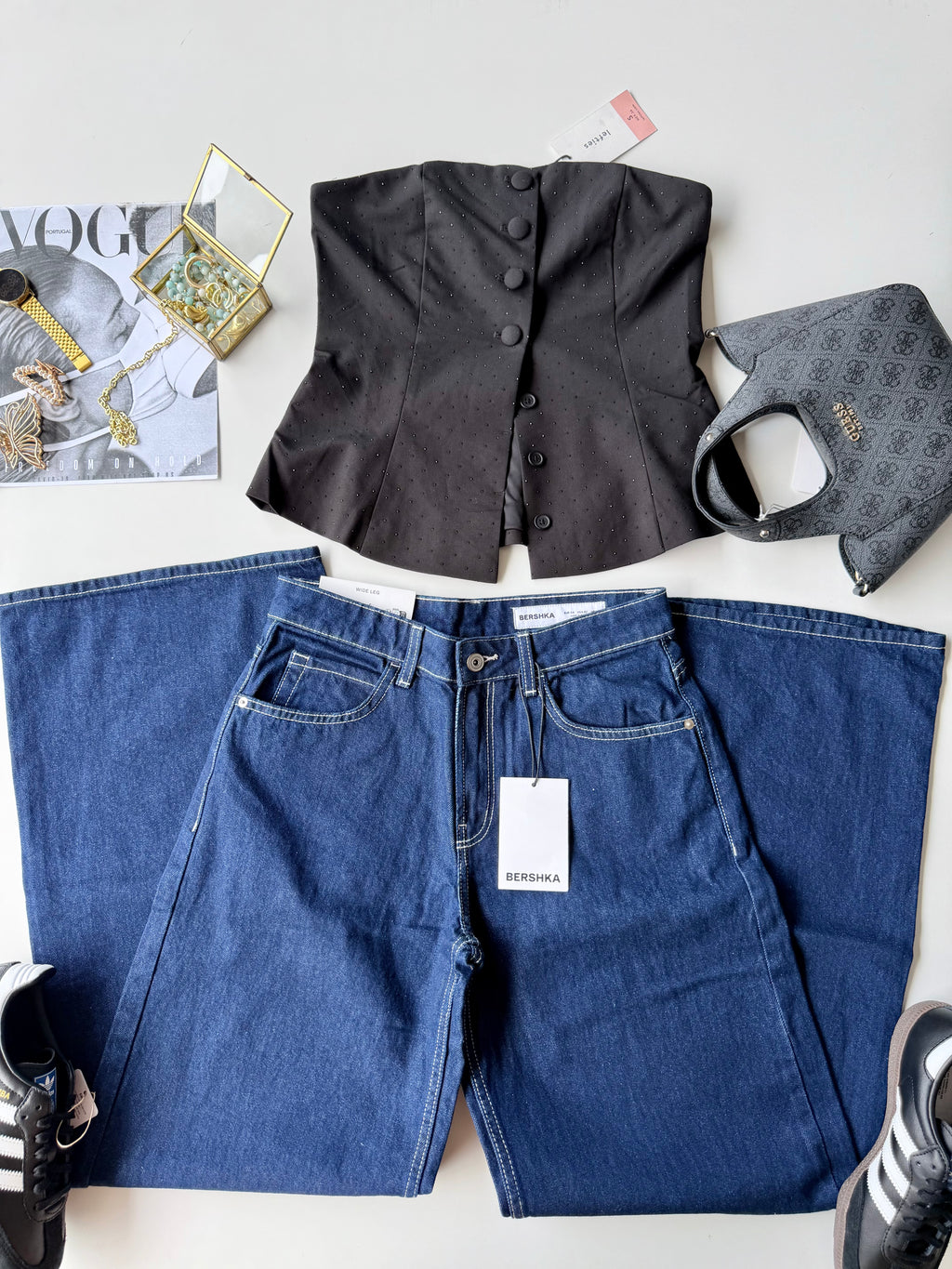 Jeans Bershka wide leg