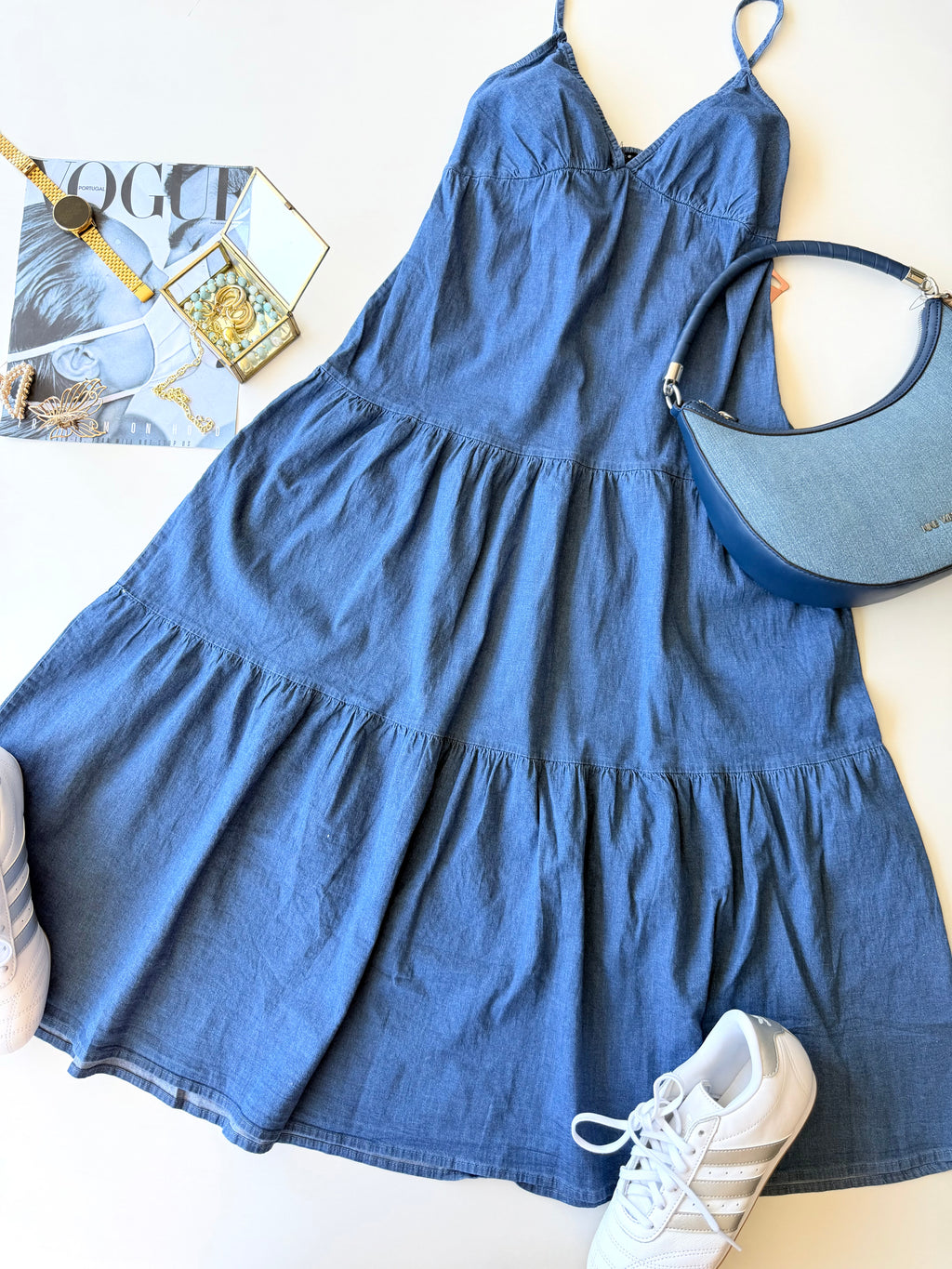 Vestido denim Cabos