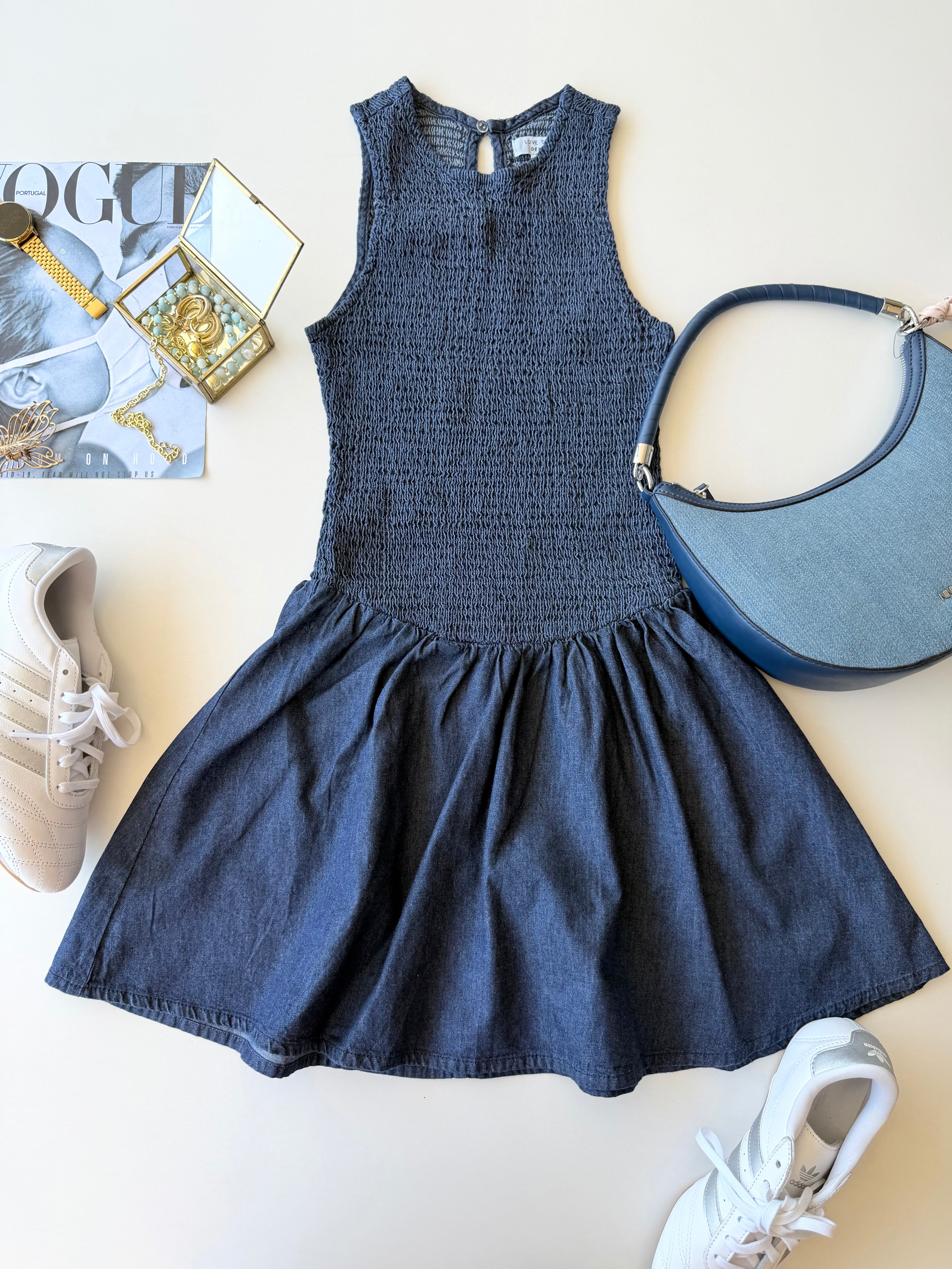 Vestido denim Icibel