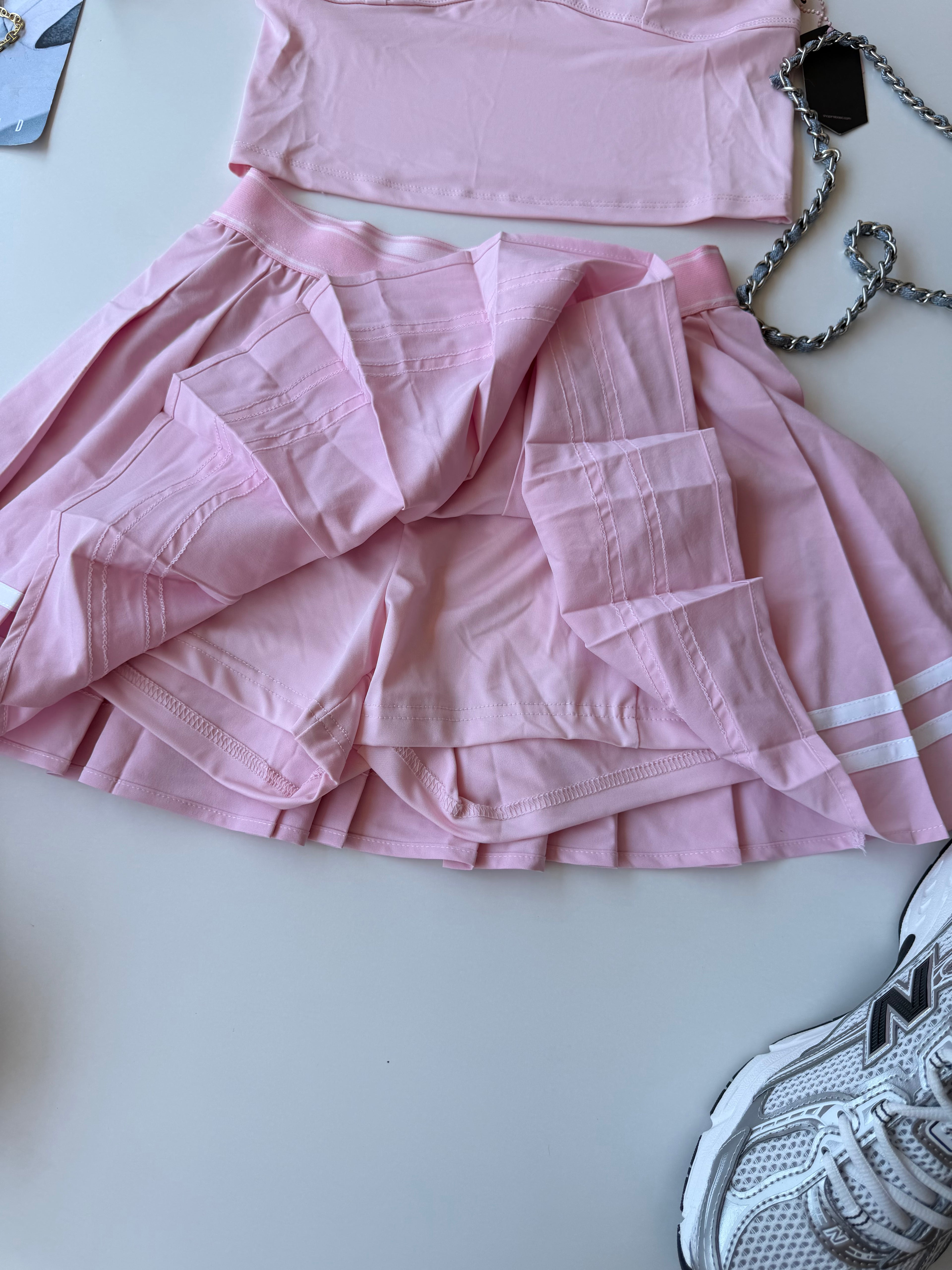 Set deportivo rosa pastel