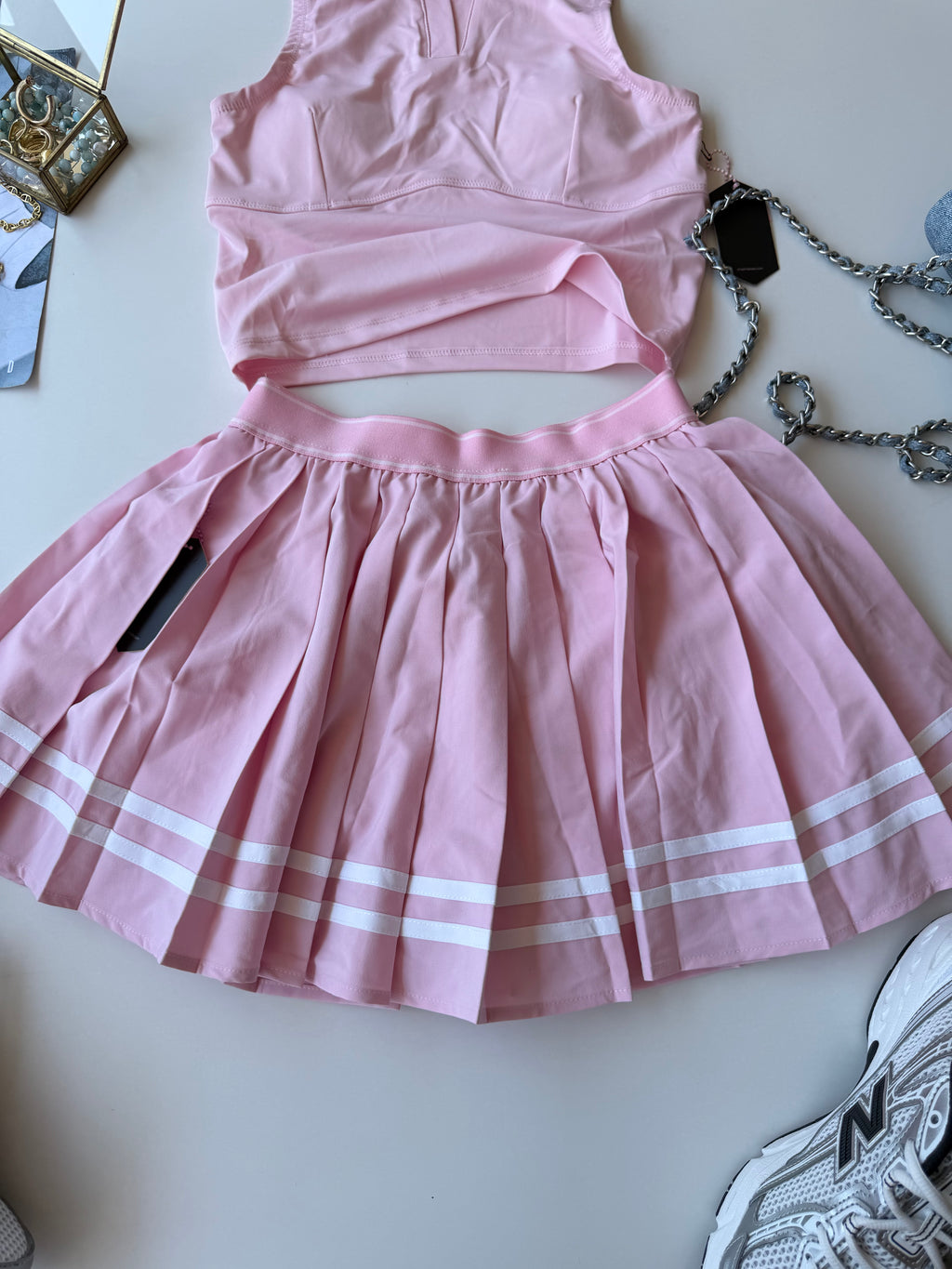 Set deportivo rosa pastel