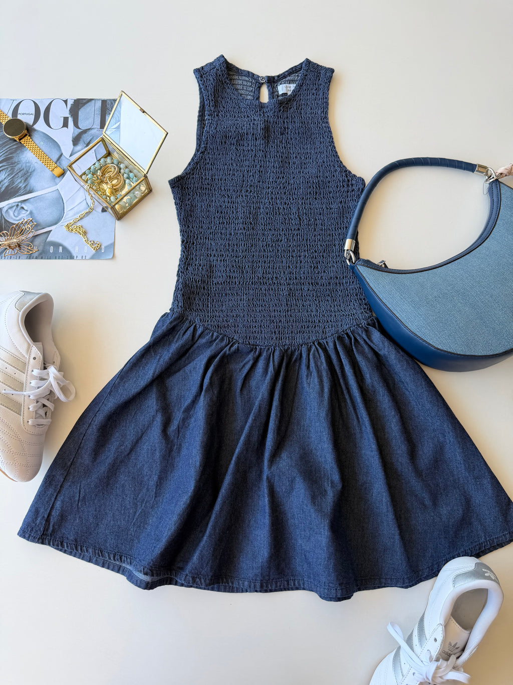 Vestido denim Icibel