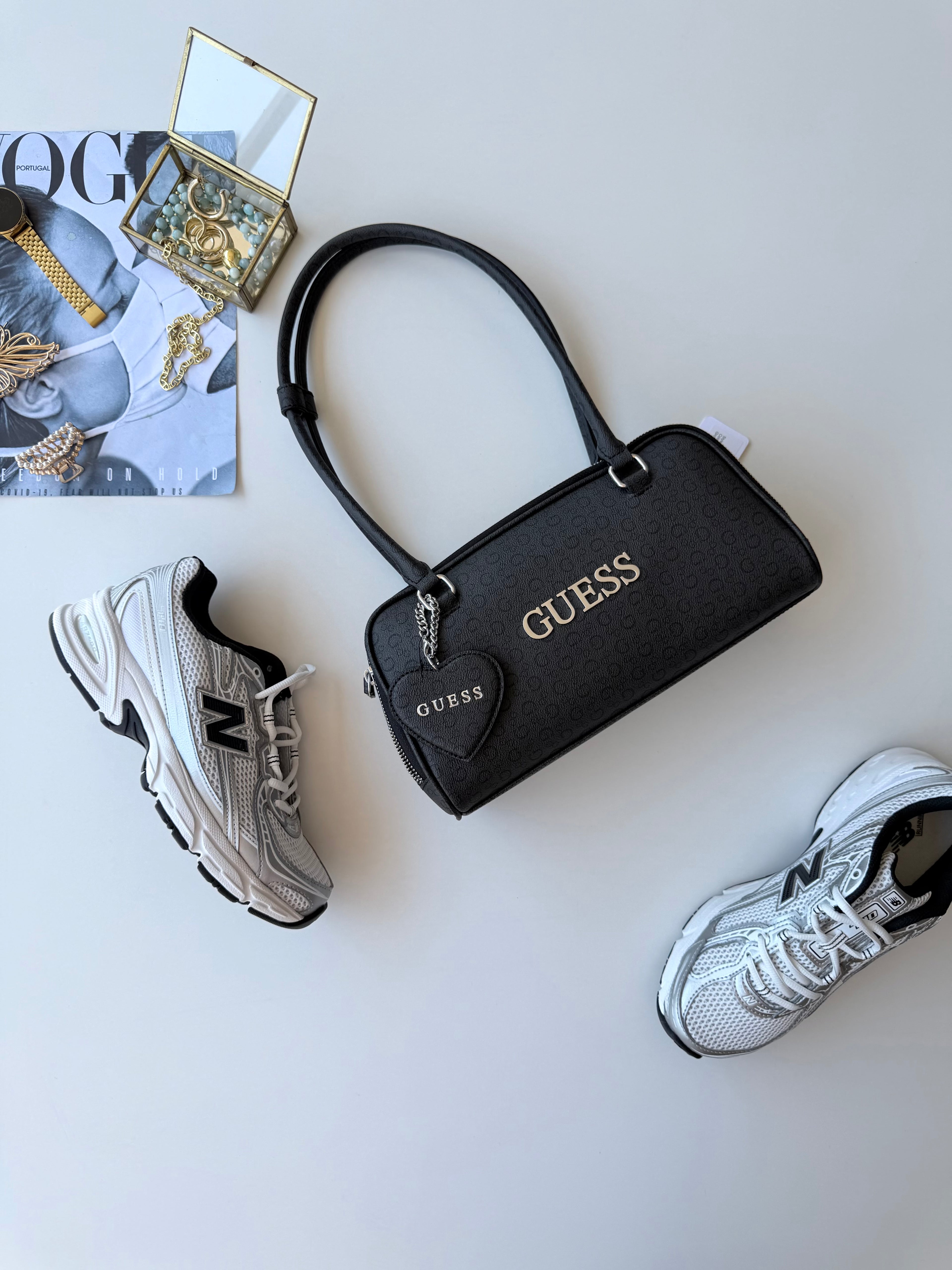 Bolsa baguette Guess