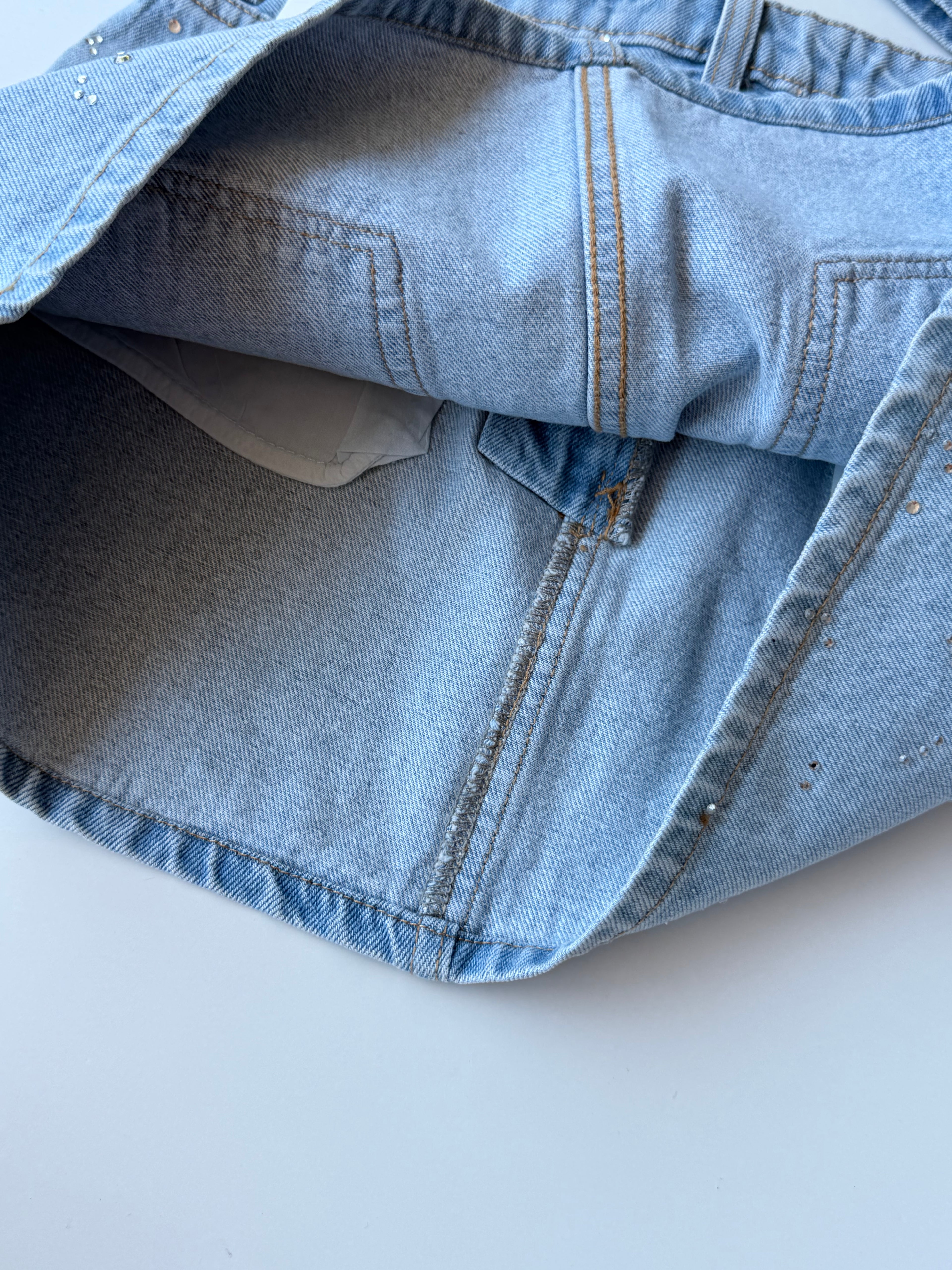 Falda denim Bershka