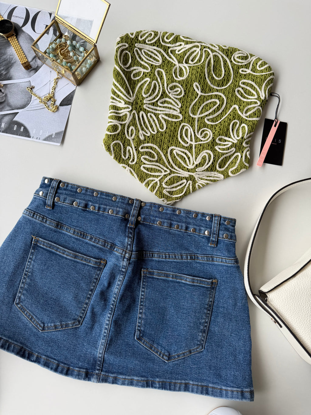 Falda denim Ici