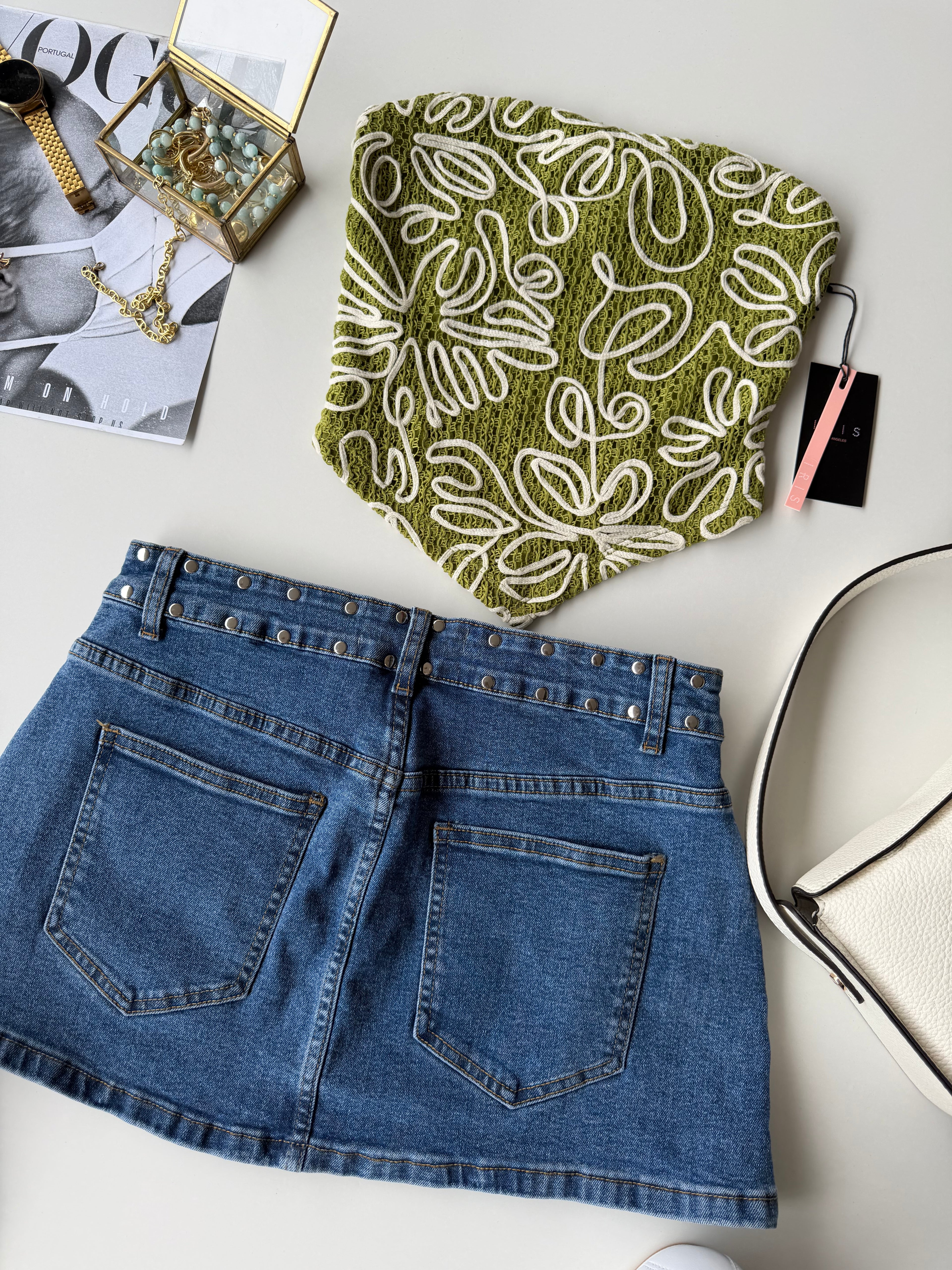 Falda denim Ici