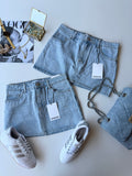Falda denim Bershka