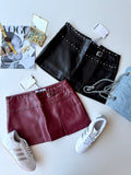 Falda polipiel BERSHKA
