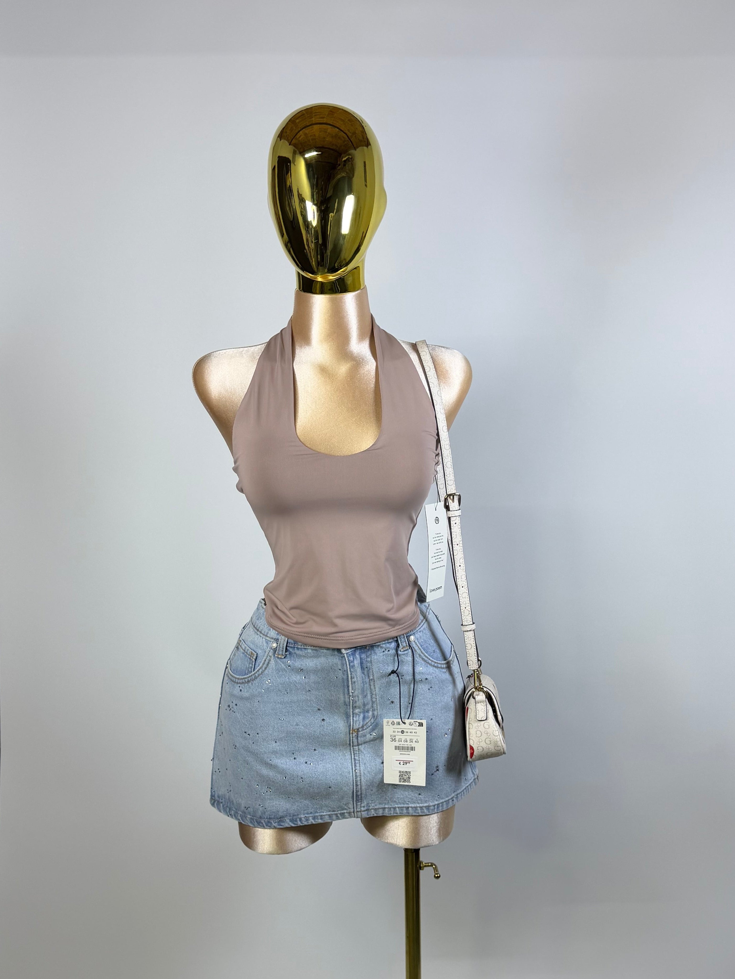 Top halter de licra