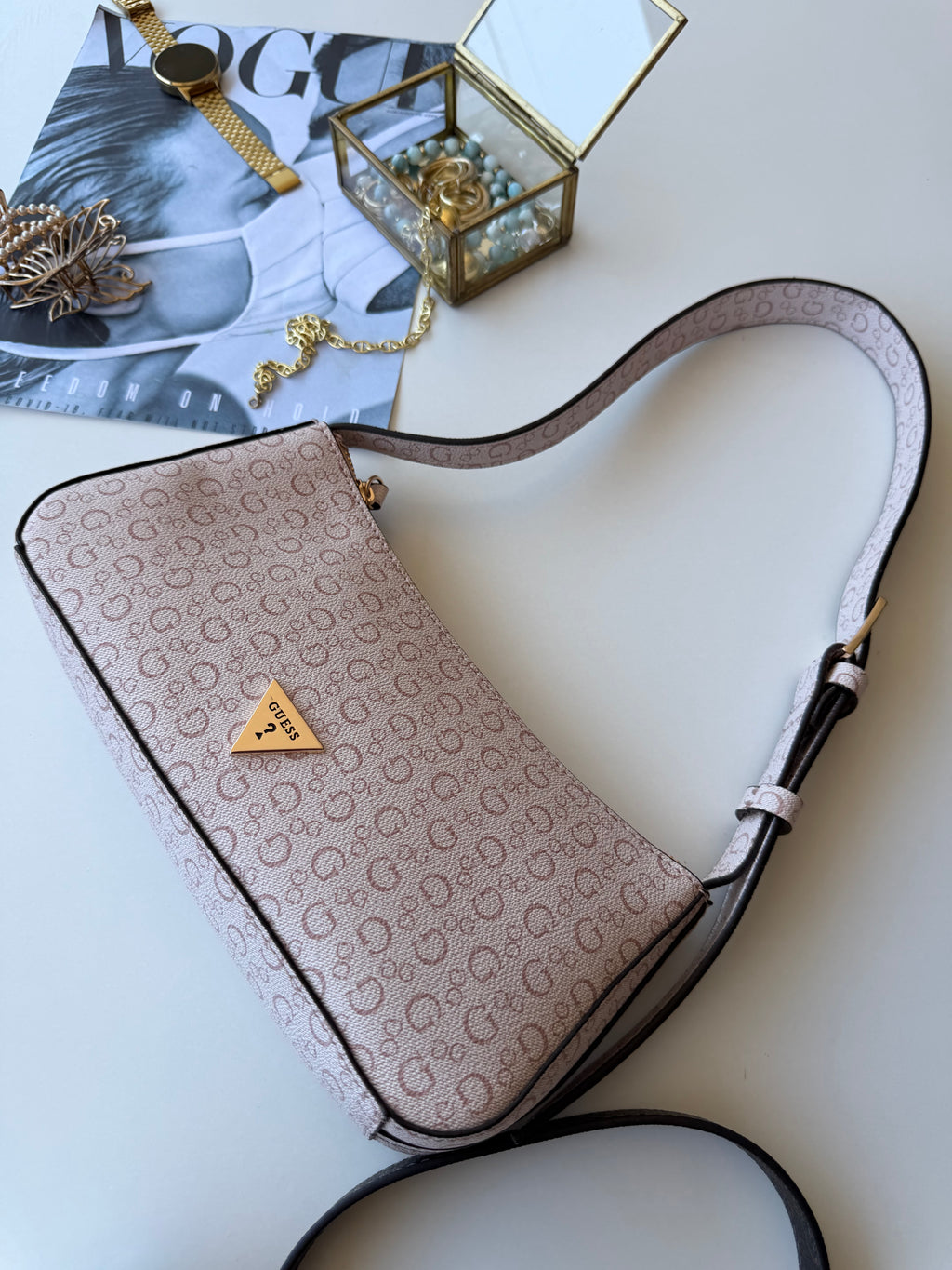 Shoulder bag Guess rosa