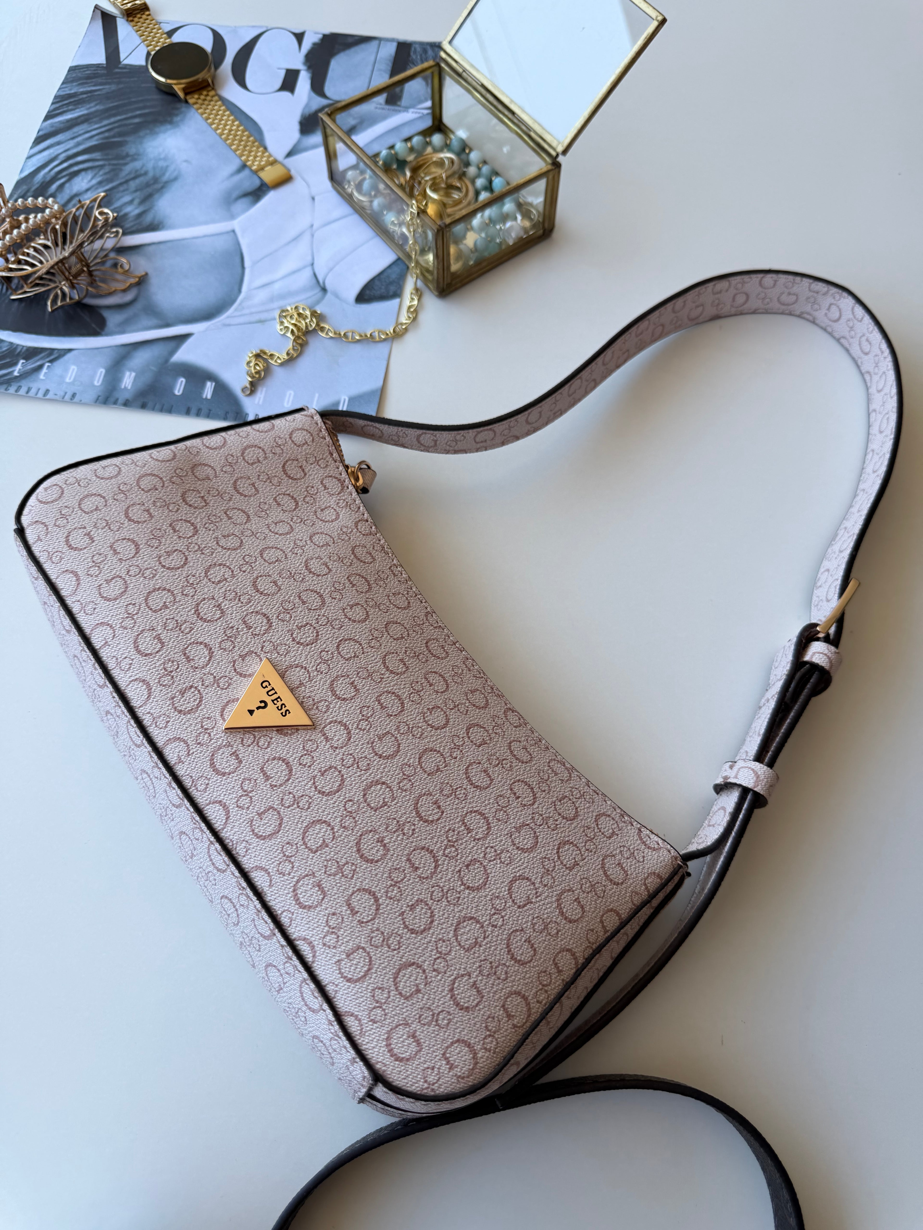 Shoulder bag Guess rosa