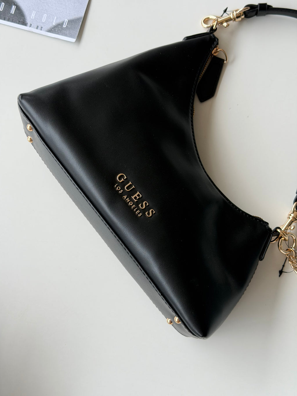 Shoulder bag Guess negra