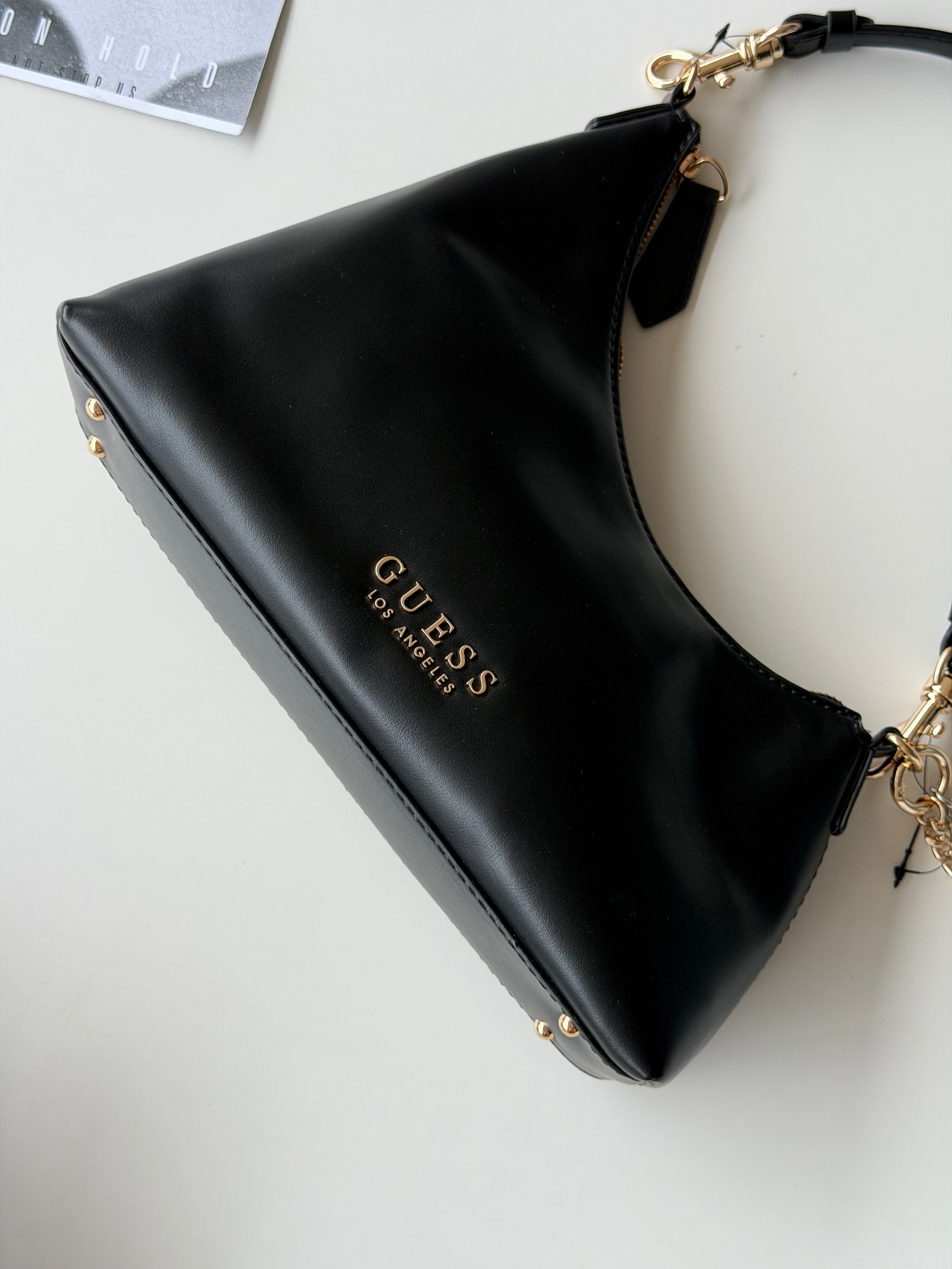 Shoulder bag Guess negra