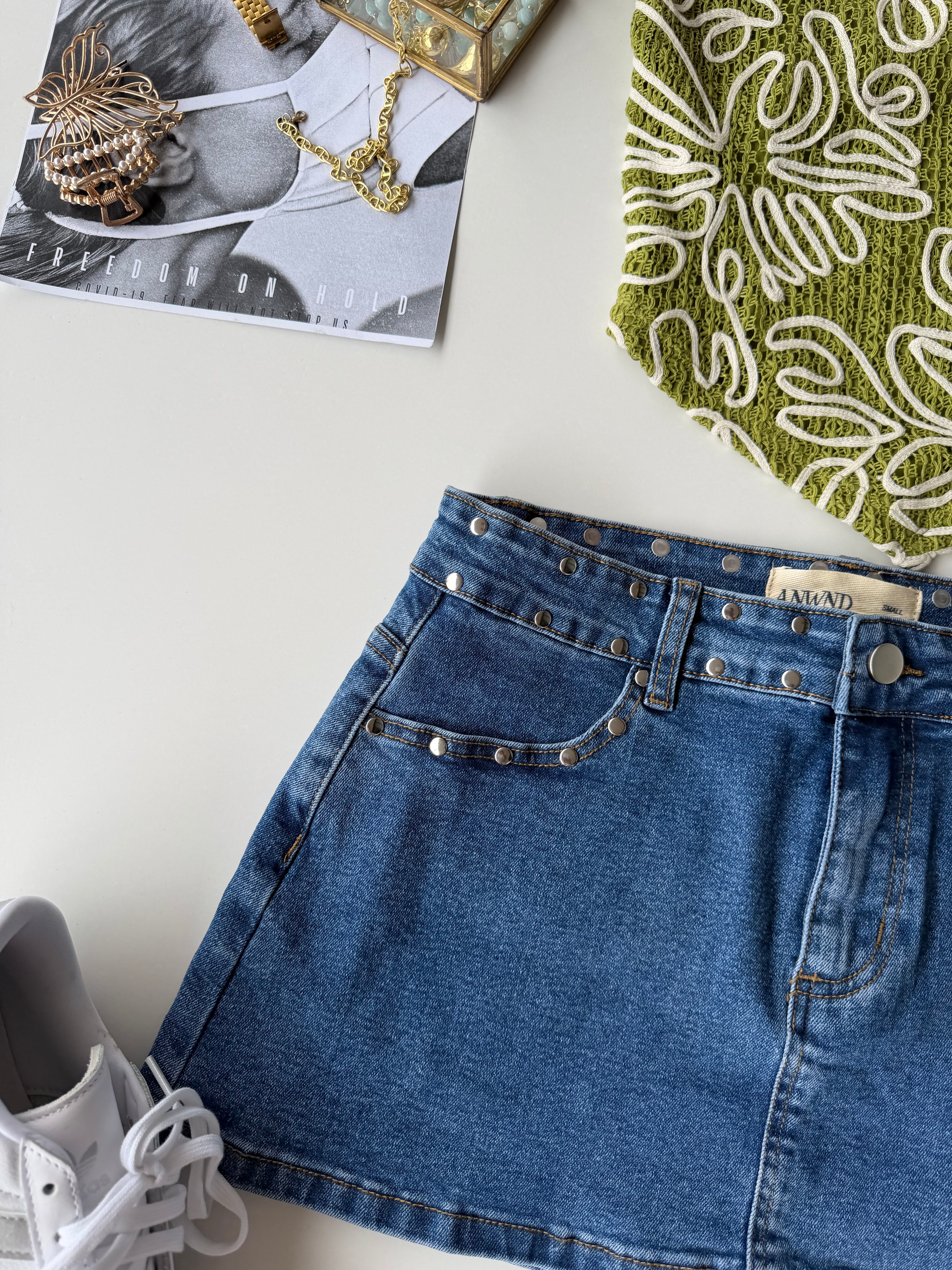 Falda denim Ici