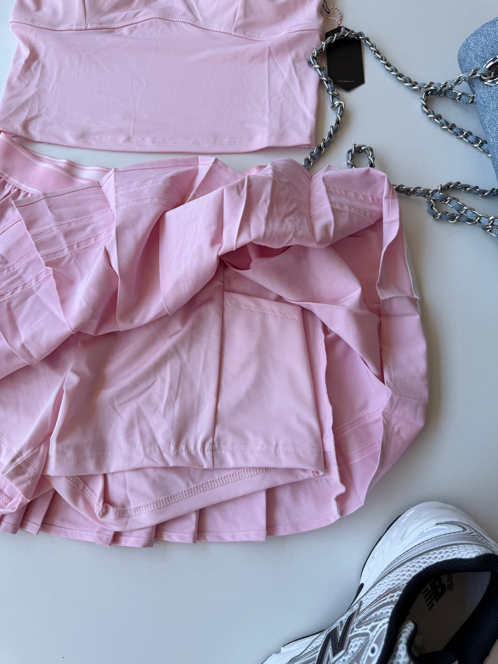 Set deportivo rosa pastel