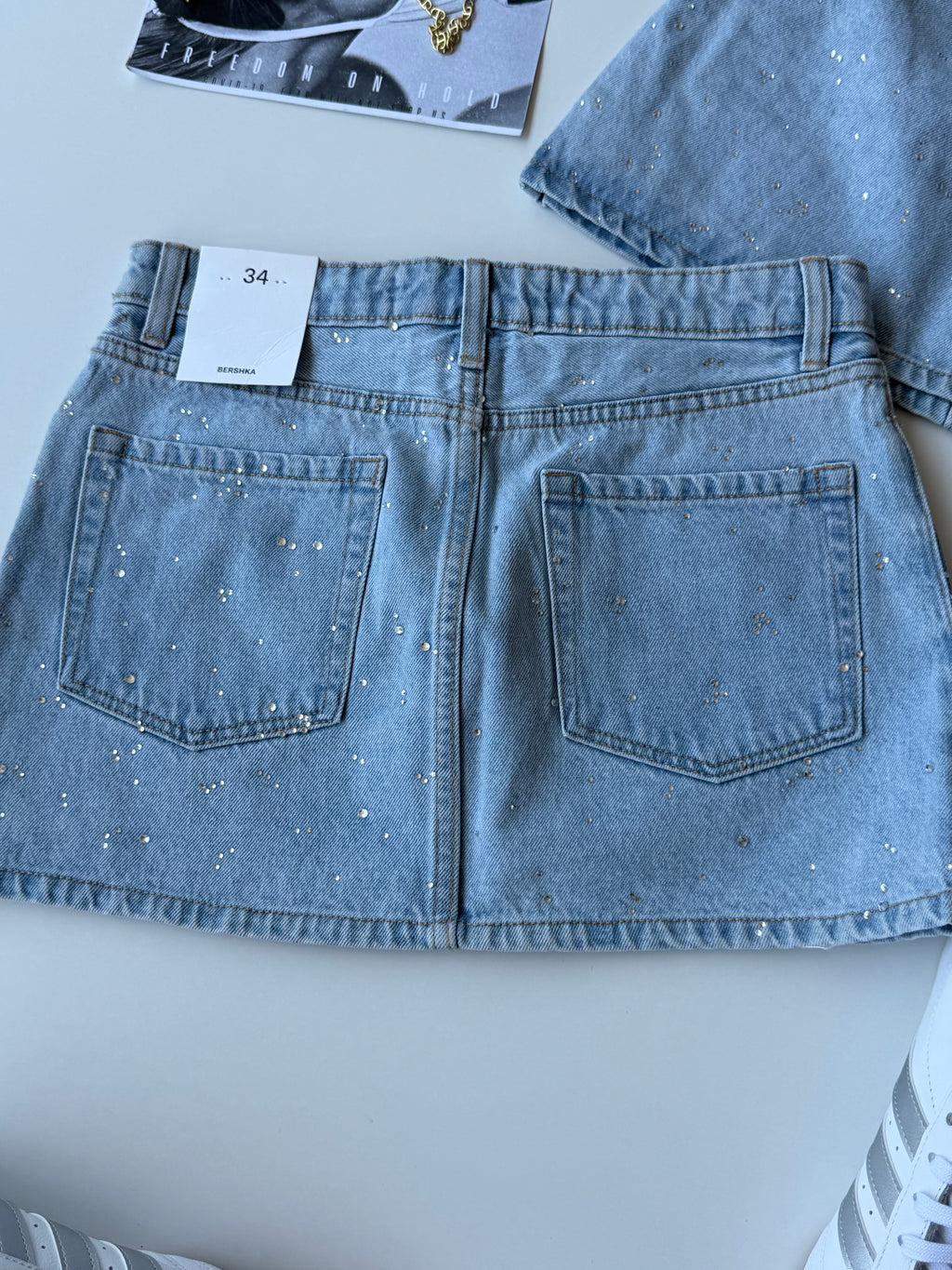 Falda denim Bershka