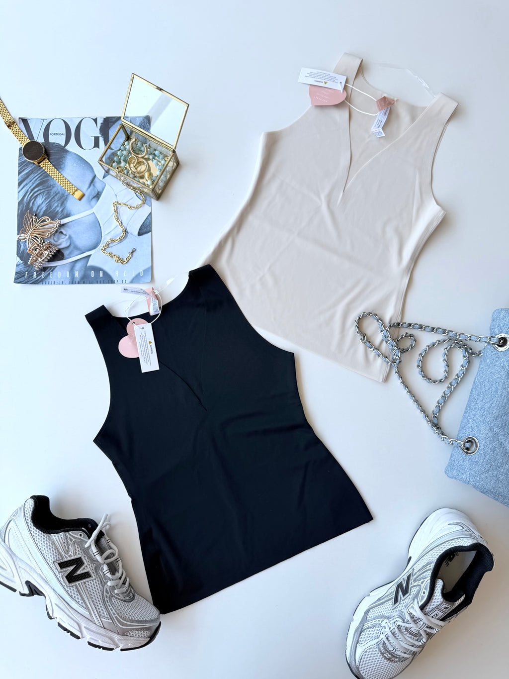 Top basic licra Corazón